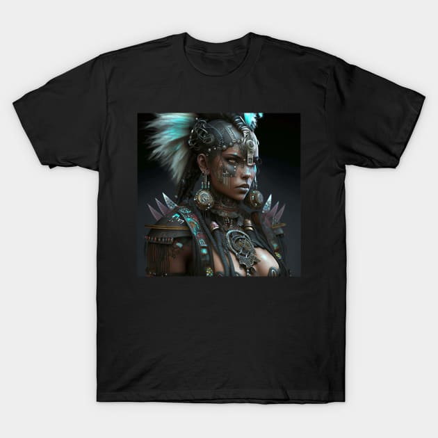 Native American Woman Android T-Shirt by AI studio